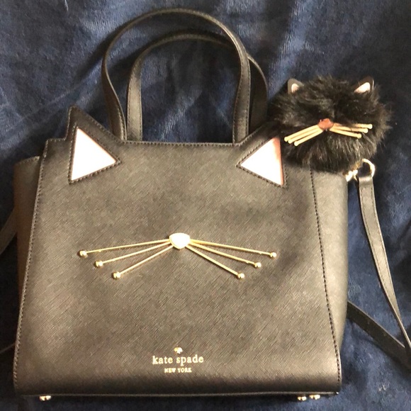 Kate Spade Cat Bag with HTF Mouse change purse. Excellent condition. Seldom used - Picture 2 of 3